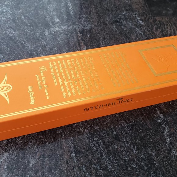 [NEW] Stuhrling Original - Swiss Quartz Watch - Gold Face - Box Set - Picture 9 of 11